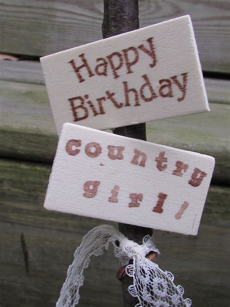 Happy Birthday Country Girl Cake Topper Country Girl Cake Etsy