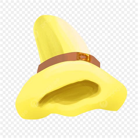 Yellow Hat Hd Transparent Cartoon Yellow High Hat Illustration Yellow