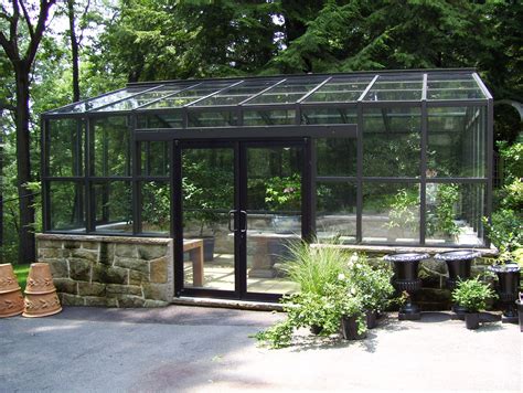 Greenhouse With Double Doors Greenhouse House Landscape Small