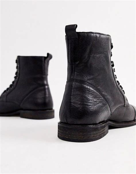river island river island leather boots in black boots leather boots leather