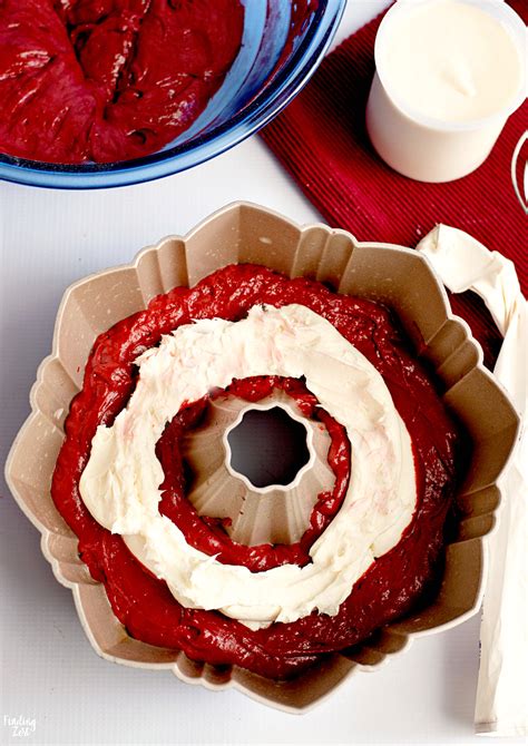 These red velvet cupcakes are soft, light, moist, and topped with an easy cream cheese frosting. Red Velvet Bundt Cake with Cream Cheese Filling - Finding Zest
