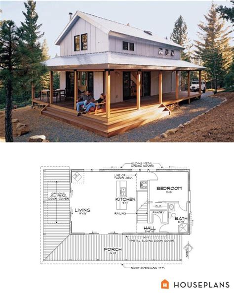 Image Result For Single Story Farmhouse Plans Modern Farmhouse Cabin