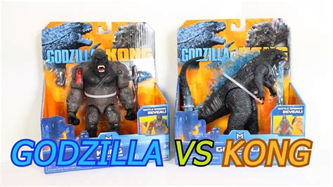 Playmates Godzilla Vs Kong Action Figures Review Youtube