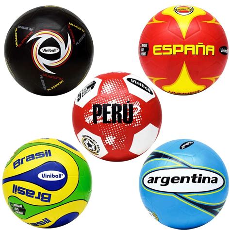 Pelota De Fútbol Viniball Países Varios 5 Goma Pepe LÁpiz