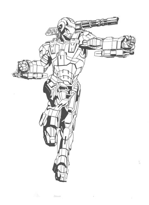 Avengers assemble deluxe iron man kids costume. jim-rhodes-coloring-page - De Beste Kleurplaten