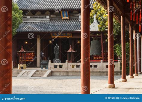 Afternoon In Confucius Temple In Shanghai Stock Image Image Of