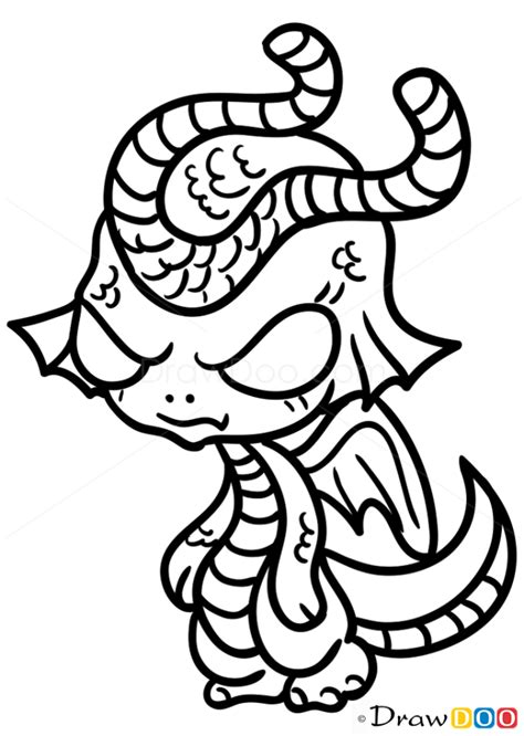 How To Draw Dragon Chibi