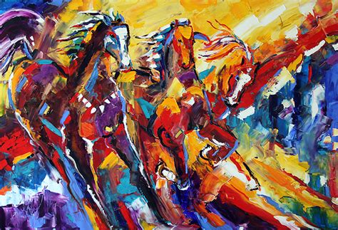Abstract Horse Painting By Laurie Pace Another Horse Was Found In