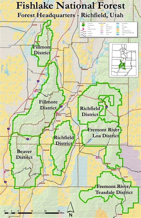 Fishlake National Forest Map