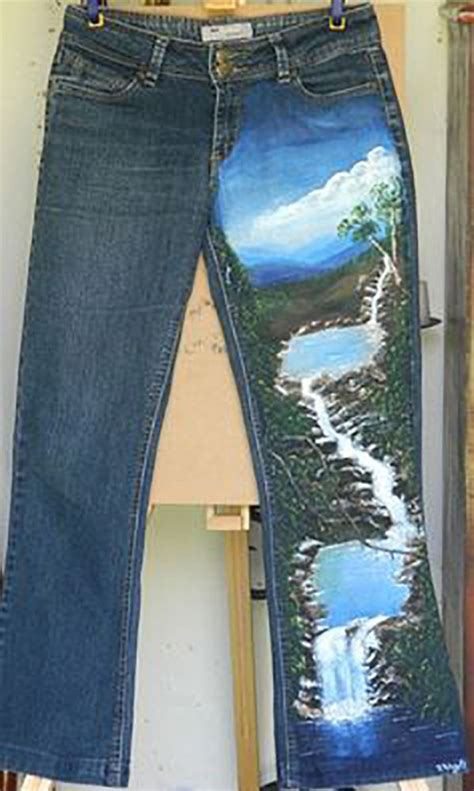 Share your secret tips and tricks for how to paint denim. Diverse Jeans Decor from Embroidery, Painting and Lace ...