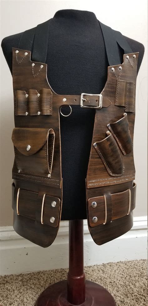 handmade leather tool vest leather tool belt etsy uk