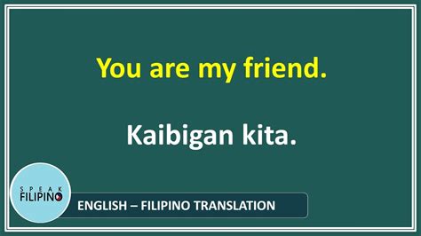 Short Filipino Phrases And Sentences Ikaw You English Tagalog