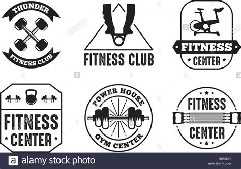 Fitness Badge And Logo Good For Print Design Best Vector Stock Vector