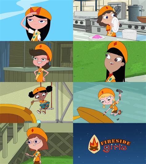 Phineas And Ferb Fireside Girls Members By Dlee1293847 On Deviantart