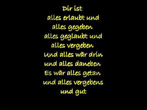 Bring mich nach hause (english: Wir sind Helden- "Alles" (mit Lyrics) - YouTube