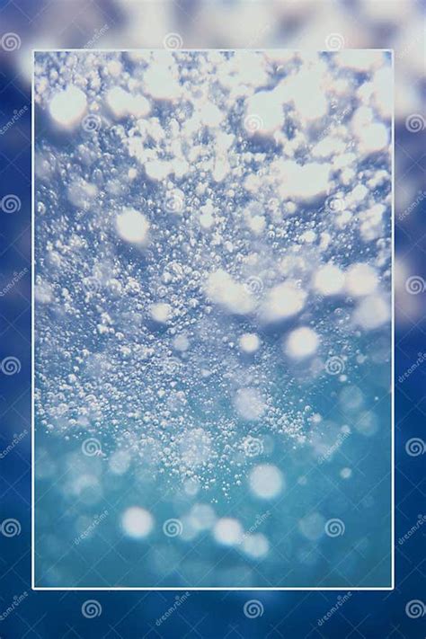 Air Bubbles Underwater Bubbles Underwater Background Blank Text Box