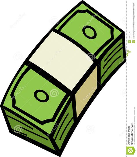 Money Bills Bunch Vector Illustration Stock Vector Illustration Of