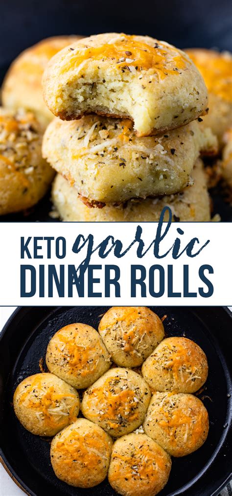 Keto Garlic Dinner Rolls | Gimme Delicious in 2020 ...