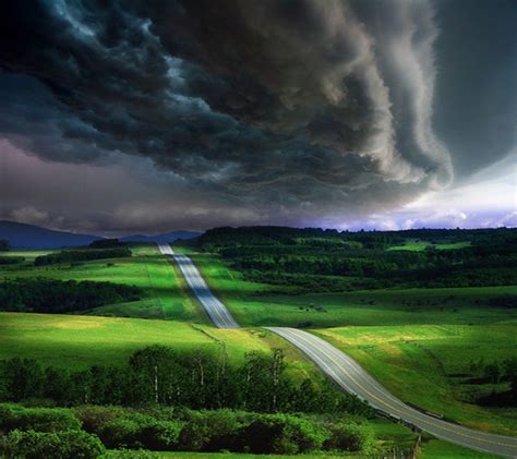 Wallpaper Landscape Nature Sky Field Storm Atmosphere Thunder