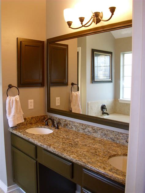 Sinks Large Mirror Stone Walls Alluring Desaign Bathroom Mirror Ideas