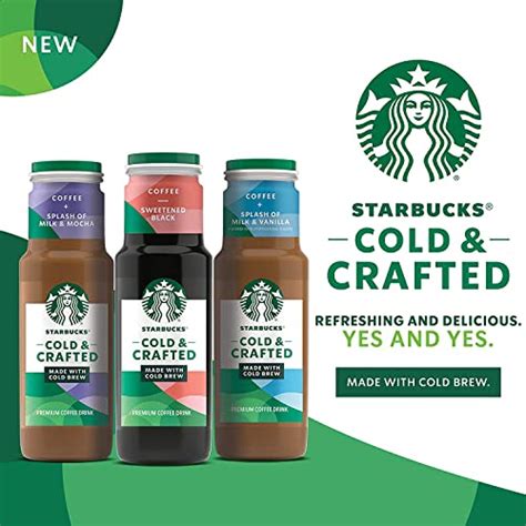 Starbucks Cold And Crafted Coffee 3 Flavor Variety Pack 11oz Bottles