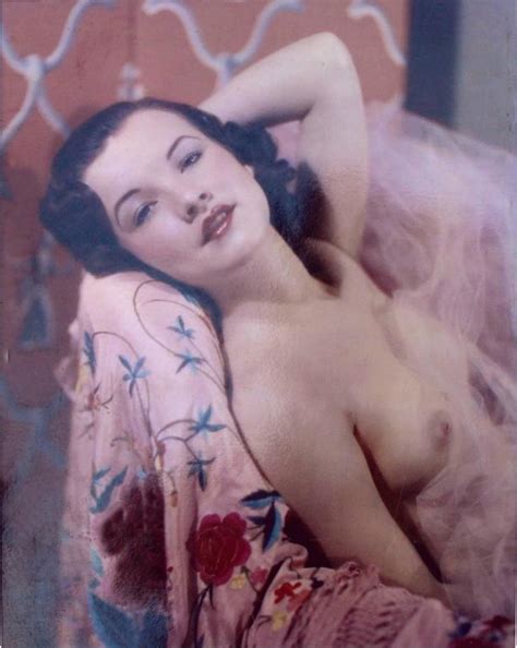 Unknown Nude Model Tricolor Carbro S In A Dorothy Lamour Pose