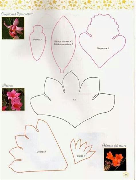 20 Moldes De Rosas Para Imprimir Artesanato Passo A Passo Modelos