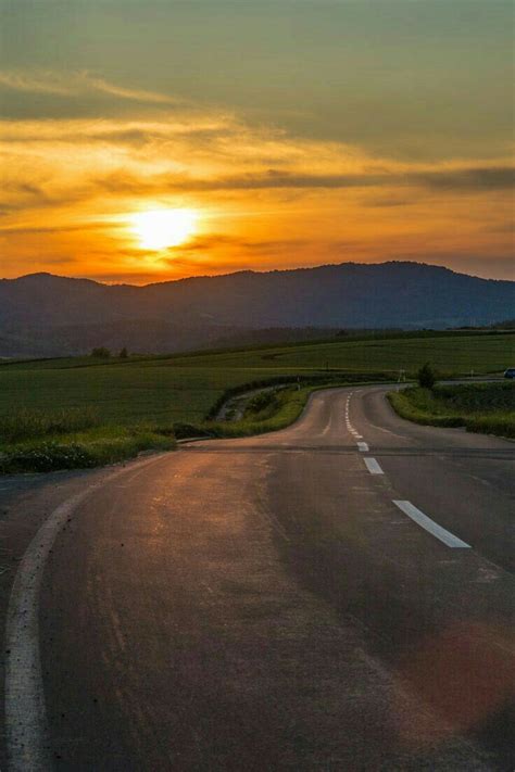 The Open Road Is Calling Sunset Road Beautiful Roads