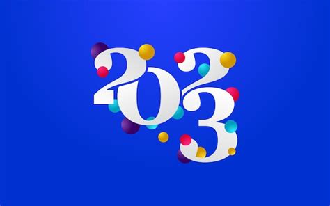 Premium Vector 2028 Happy New Year Symbols New 2023 Year Typography