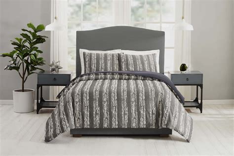 Better Homes And Gardens Striped Clipped Jacquard Comforter 3 Piece Set