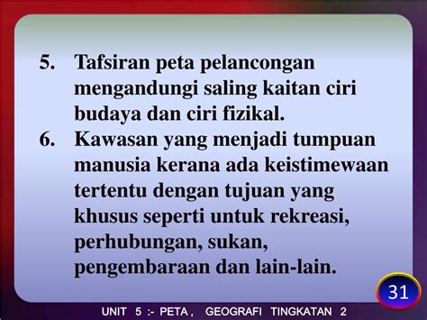 Definisi ciri fizikal dan definisi ciri budaya.tugasan pentaksiran tingkatan 3 (pt3) mata pelajaran geografi wajib dilaksanakan oleh calon tingkatan 3 definisi ciri fizikal : PPT - UNIT 5 :- PETA , GEOGRAFI TINGKATAN 2 PowerPoint ...