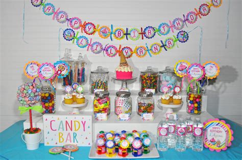 From candy buffet jars to all the goodies to fill them, including colorful candies and rock candy. Rainbow Tassel Banner, Yarn Tassel Garland, 1st Birthday ...