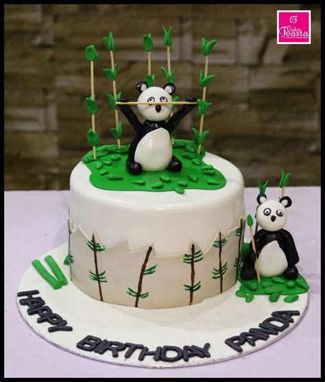 Panda Theme Kids Birthday Cake Lahore Cakes Cake Feasta