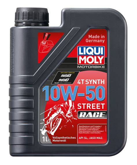 Liqui moly recommends this product for vehicles that needs to comply the following specifications i-Moto | PowerUp: LIQUI MOLY 10W/50 STREET RACE
