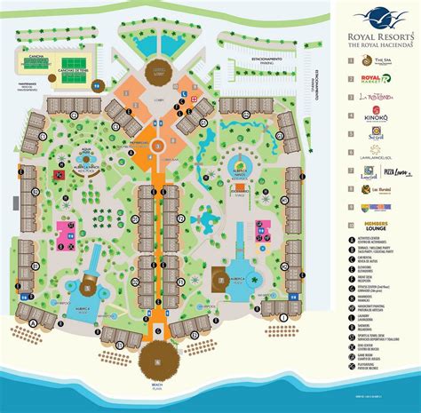 Resort Map The Royal Haciendas All Suites Resort And Spa Riviera Maya