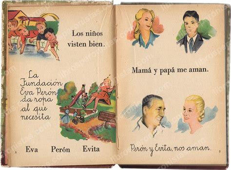Libros Peronistas Evita de Graciela Albornoz de Videla Páginas 6 y 7