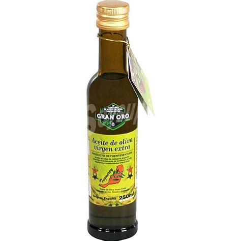 teguerey aceite de oliva virgen extra arbequina hojiblanca picual de fuerteventura botella 250 ml