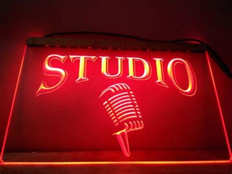 Studio Recording Light Light Signs Cave