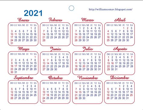 Calendario 2021 Espanol Calendarios 2021 Para Imprimir Gratis Mas De Images