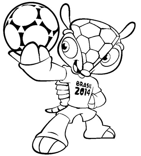 Malvorlagen Fussball Weltmeisterschaft 2014 Maskottchen 1