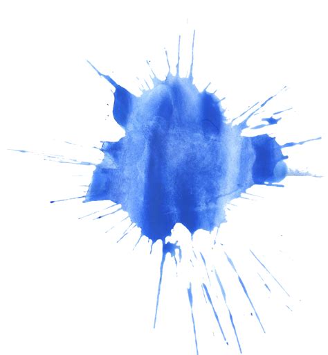 20 Blue Watercolor Splatter Png Transparent