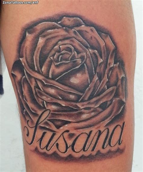 Tatuaje De Susana Nombres Letras
