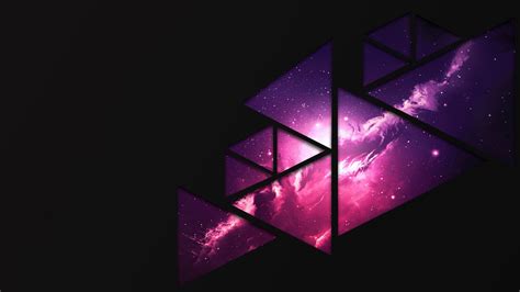Triangle Shape Abstract Space Wallpaper Backiee