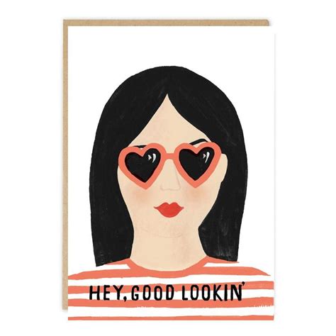 Hey Good Lookin Card Greeting Cards American Folk Art Greetings