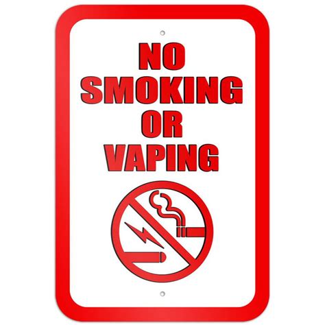 No Smoking Or Vaping Symbol Sign Walmart Com