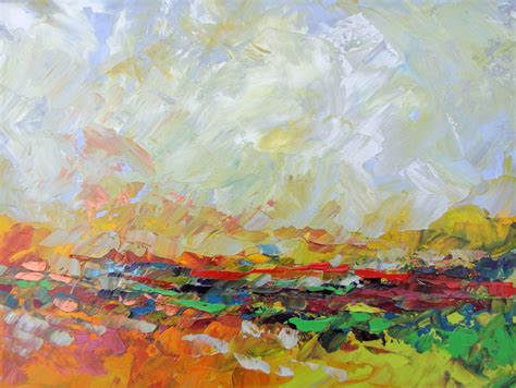 Abstract Acrylic Landscape Painting
