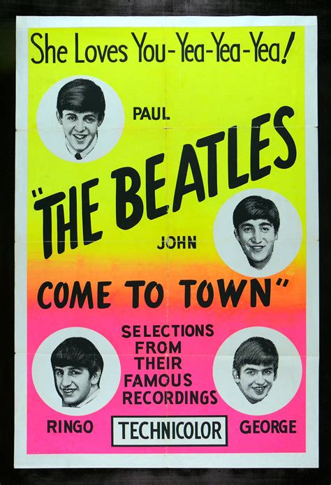 Beatles 1963 Vintage Concert Posters The Beatles Concert Posters