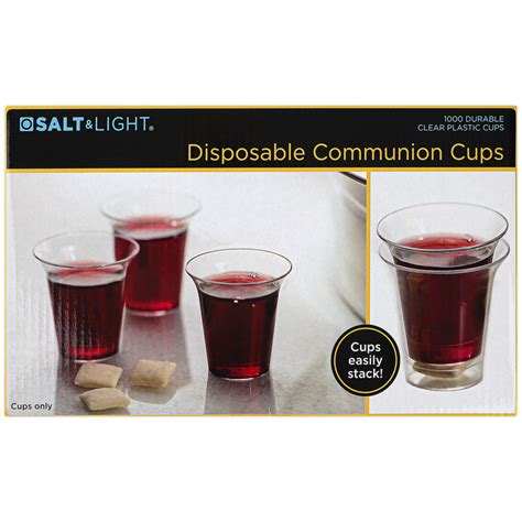 Disposable Communion Cups Clear Plastic Box Of 1000 Mardel