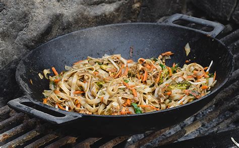 Preparaciones En Wok De Hierro Fundido Parrillero Vegetariano