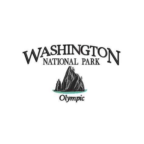 Washington National Park Olympic Logo Machine Embroidery Etsy Shirt